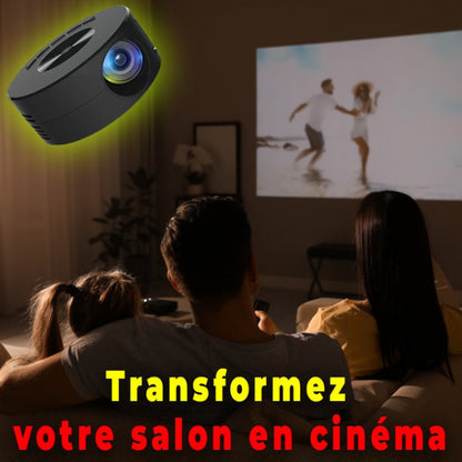 Mini projecteur LED portable et haut-parleur intégré MLI