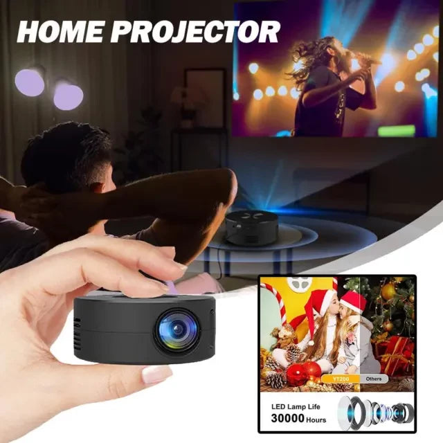 Mini projecteur LED portable et haut-parleur intégré MLI