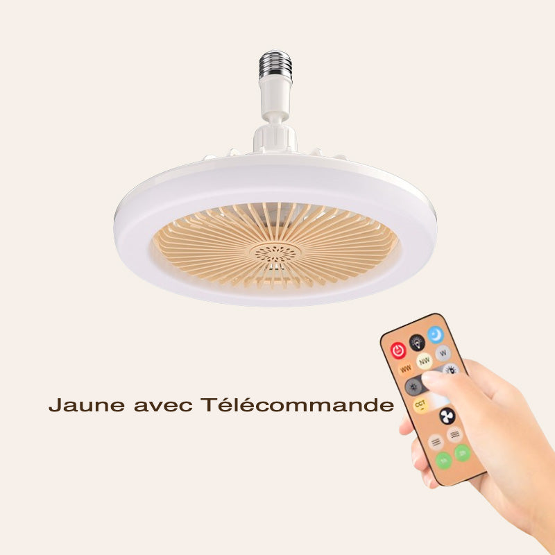 VENTILATEUR DE PLAFOND TÉLÉCOMMANDÉ AVEC LUMIÈRE